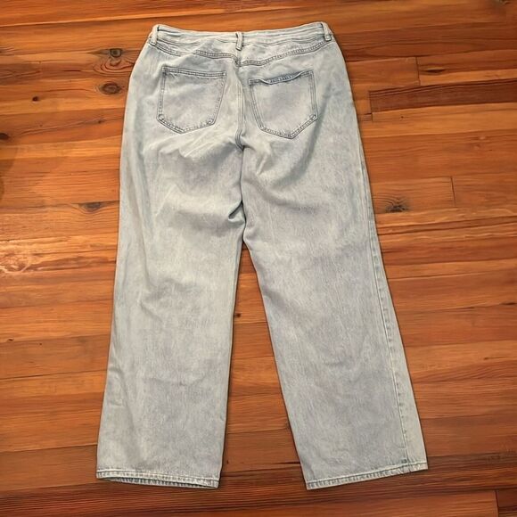 Rue+ Rue21 Denim Blue Jeans Womens Size 14 Straight Wide Leg Loose Fit - Picture 5 of 13